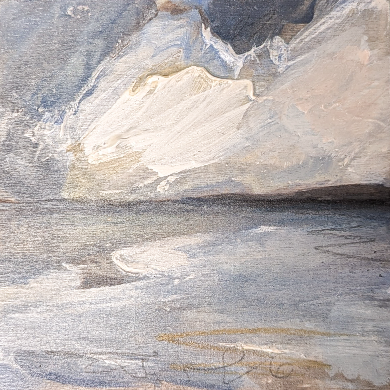 Across the Bay III, Original Painting on Board