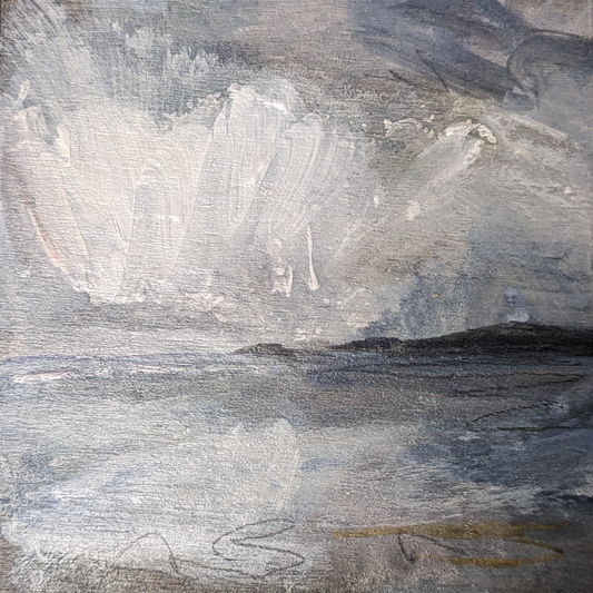 Across the Bay I, Original Painting on Board