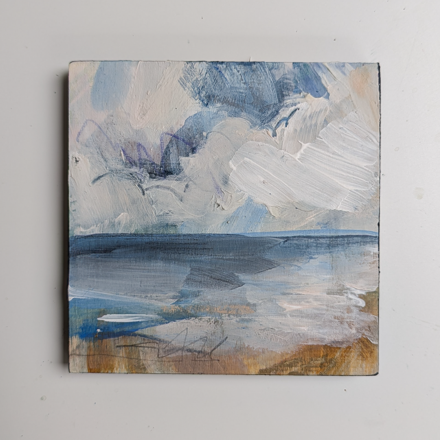 Coastal Serenity I, Original Painting on Board