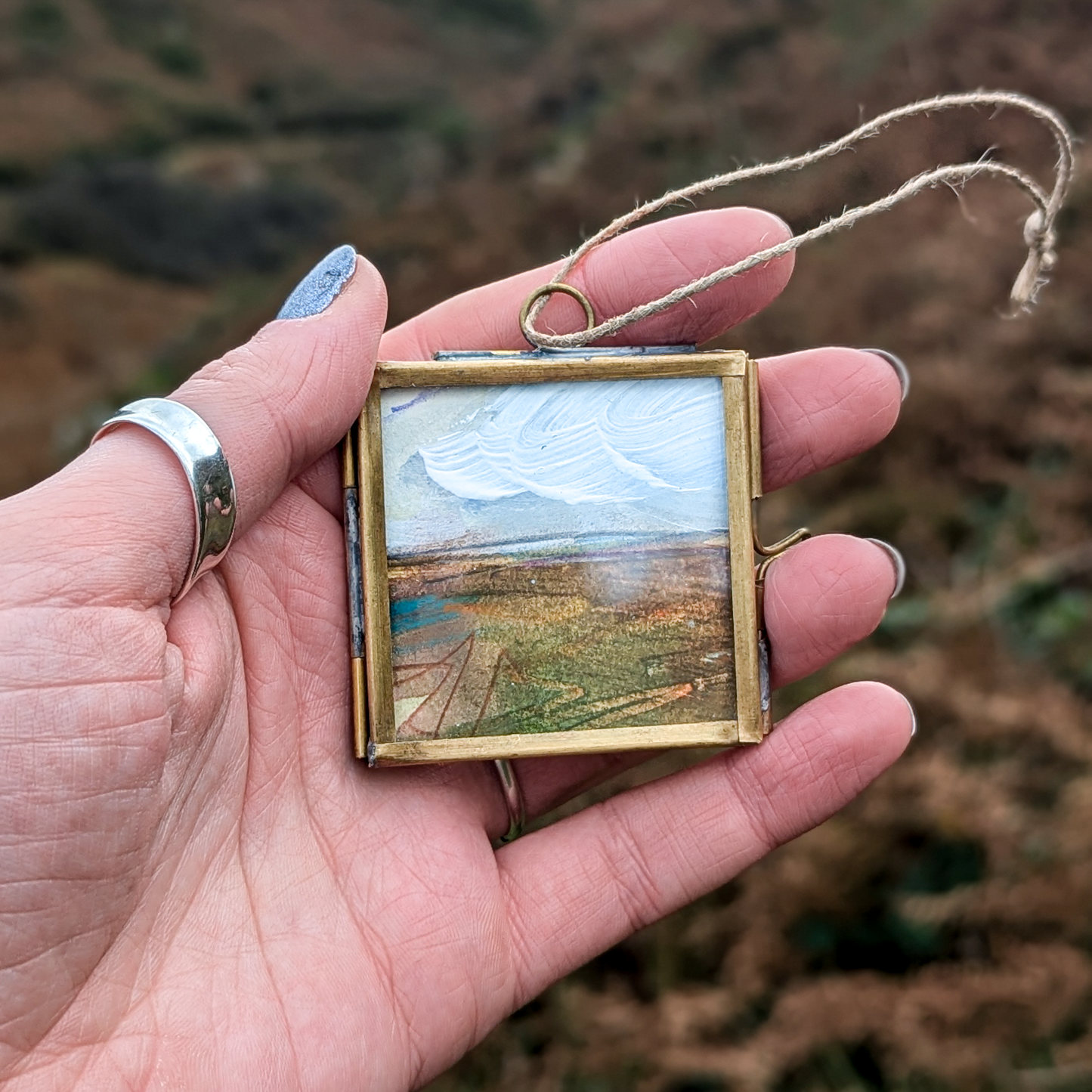 Autumn Fields | Hand-Painted Christmas Tree Decoration