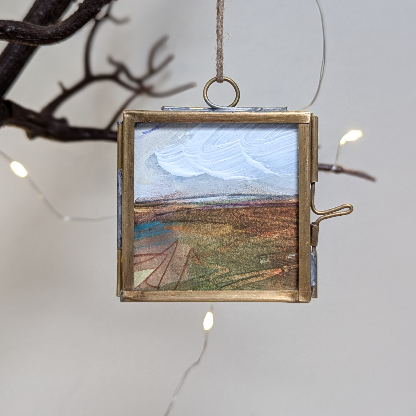 Autumn Fields | Hand-Painted Christmas Tree Decoration